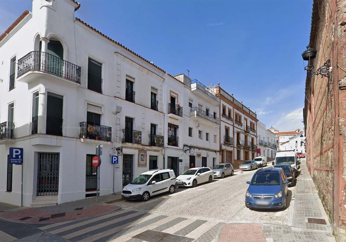 La calle Mesones, en Aracena