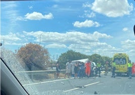 Atropello múltiple en la A49: el coche circulaba a 160 kilómetros por hora cuando arrolló a las víctimas