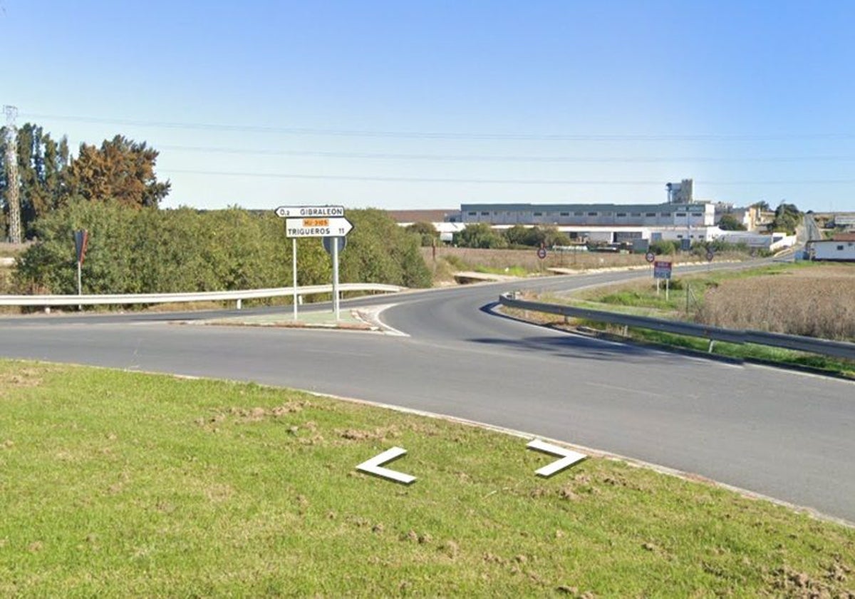 Cruce en el que ha tenido lugar el accidente