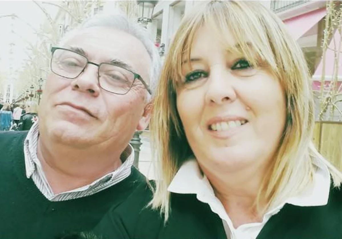 Juan Antonio Cordero junto a su esposa, Encarni Villegas