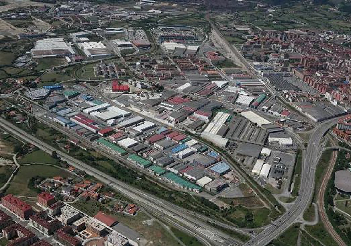 Panorámica del polígono industrial La Barca de Cartaya