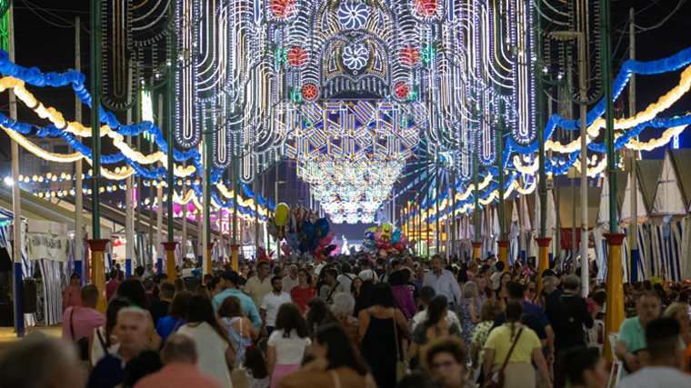 Ambiente en las Fiestas Colombinas de Huelva