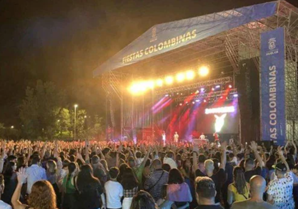 Imagen de un concierto de las Fiestas Colombinas