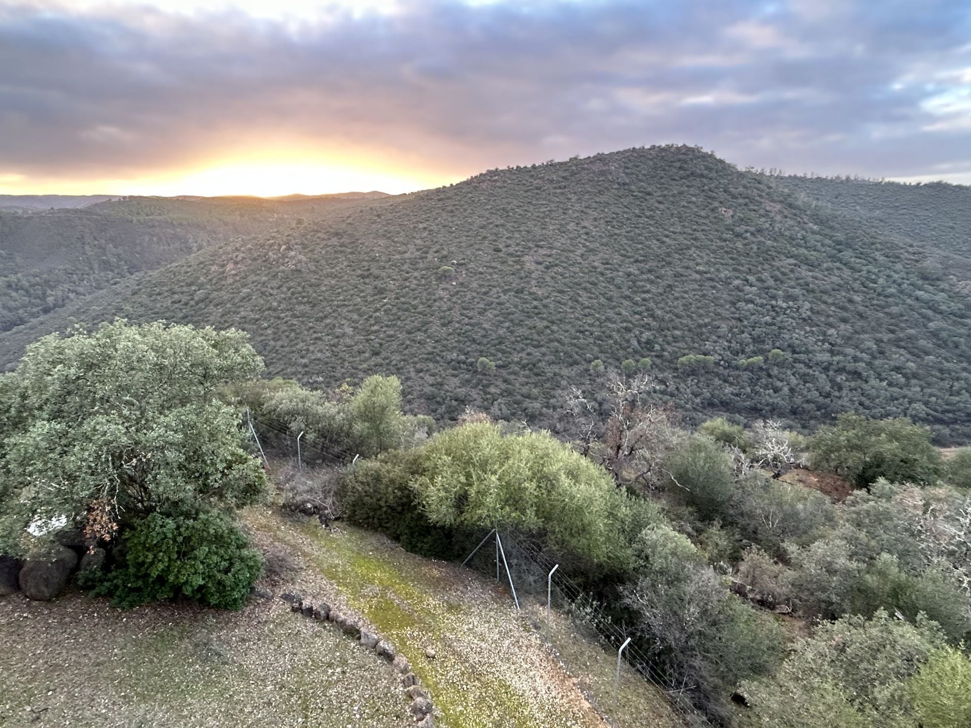 Atardecer en Berrocal