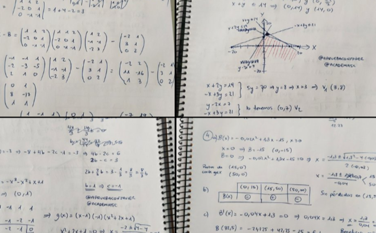 Examen de Matemáticas CCSS en las pruebas extraordinarias de Selectividad de Andalucía