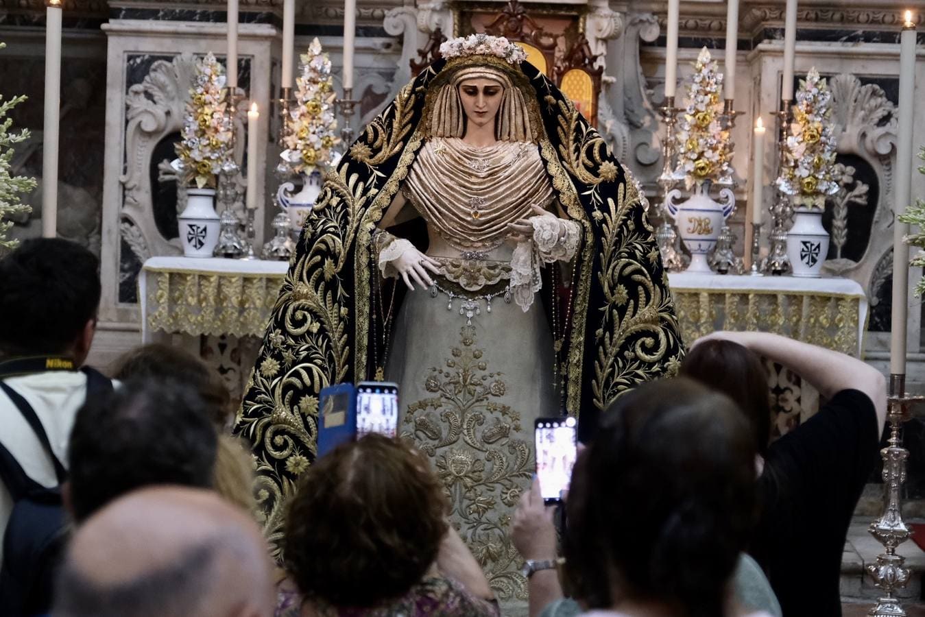 La Virgen de las Penas, en el santuario de la Patrona