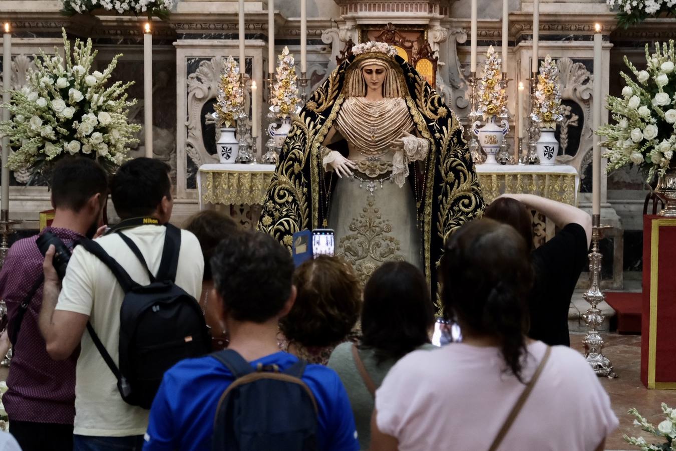 La Virgen de las Penas, en el santuario de la Patrona