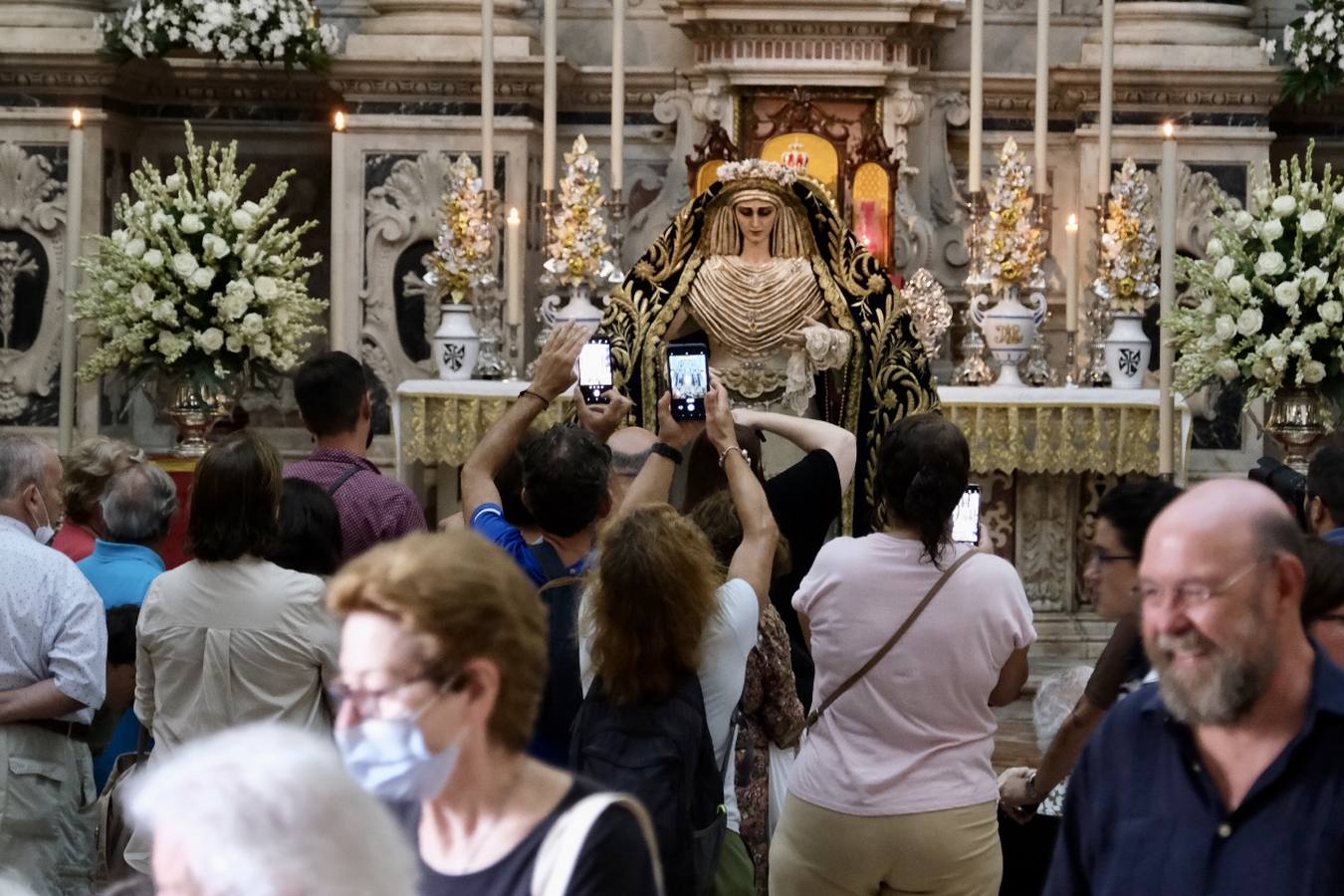 La Virgen de las Penas, en el santuario de la Patrona