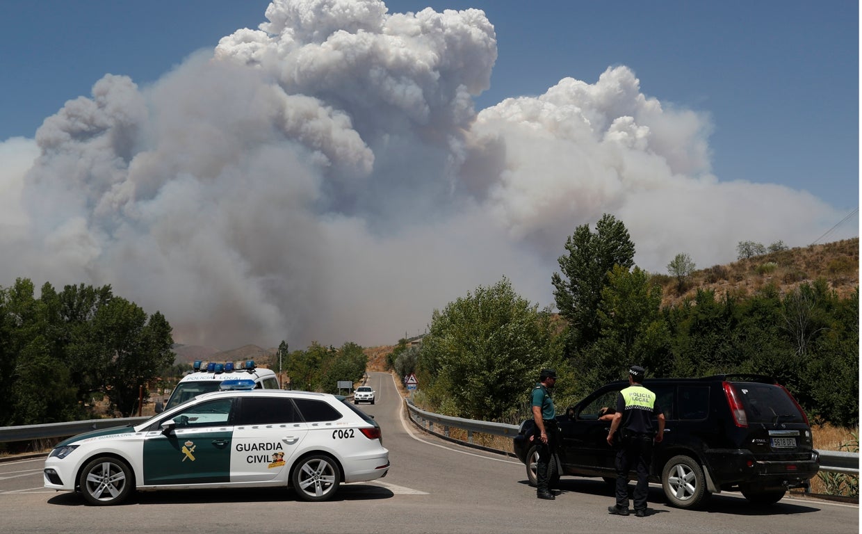 Control de la Guardia Civil de Tráfico.