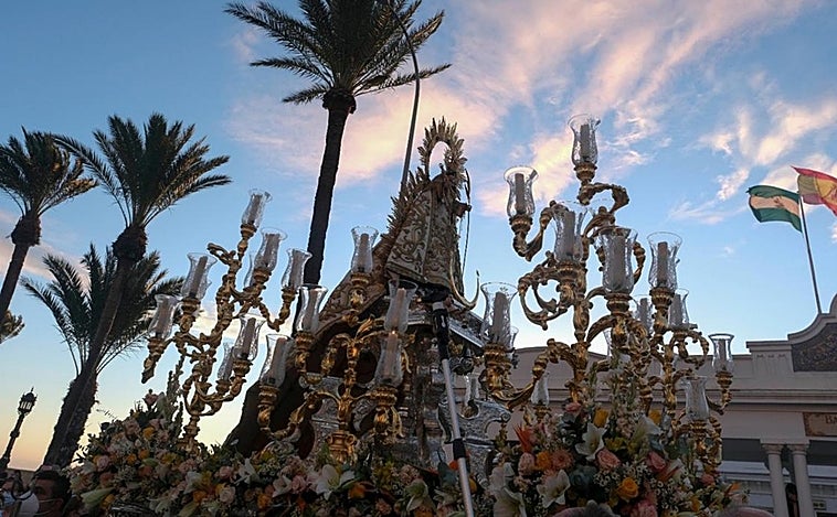 El horario de la misa y la procesión de la Virgen de la Palma
