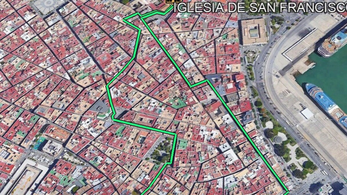 Horario e itinerario de la hermandad de Jesús Caído en la Semana Santa de Cádiz 2023