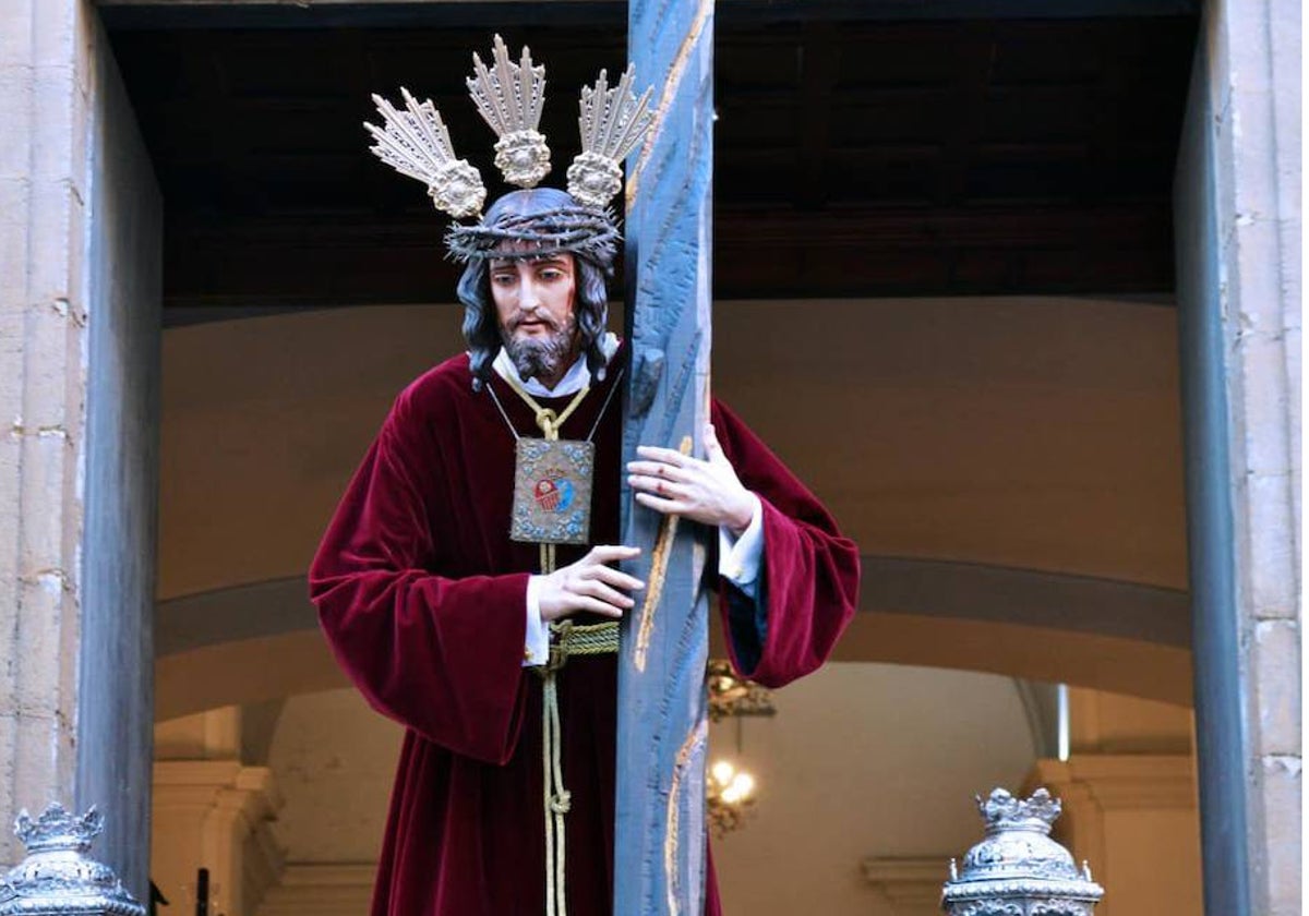 El Nazareno de la Obediencia en su salida de la Merced