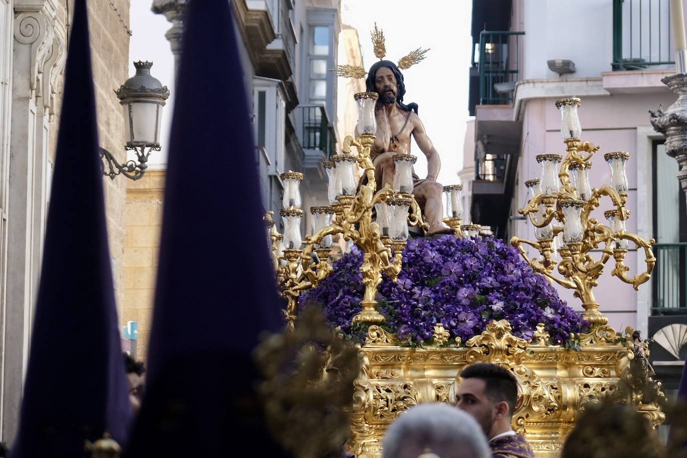 Fotos: el paso de Humildad y Paciencia de Cádiz en este Domingo de Ramos