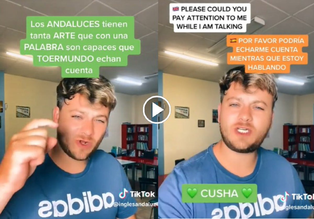 Inglés en Tiktok sobre el dialecto andaluz