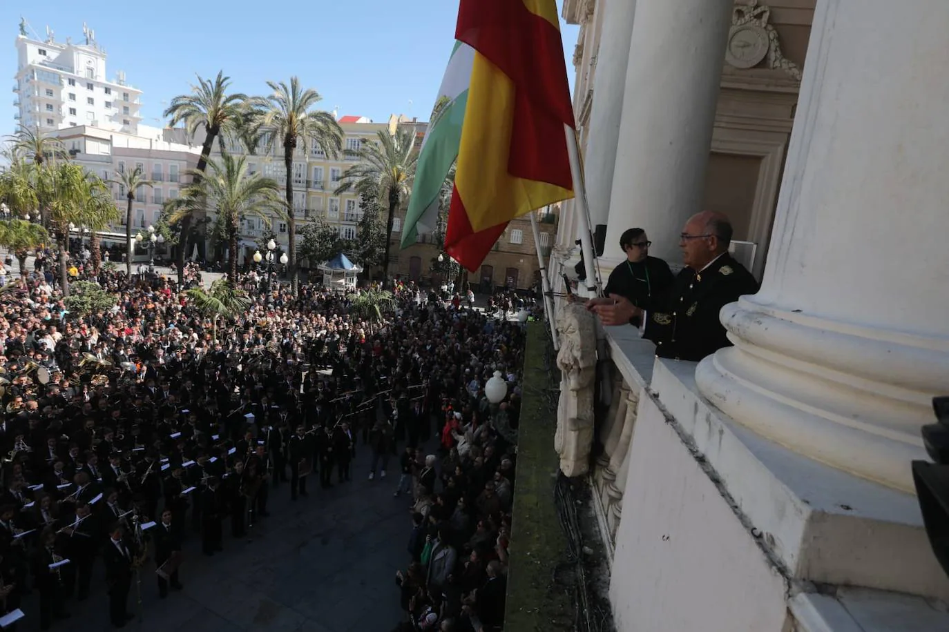 Fotos: pasacalles de bandas en el III Congreso Andaluz de Música de Semana Santa