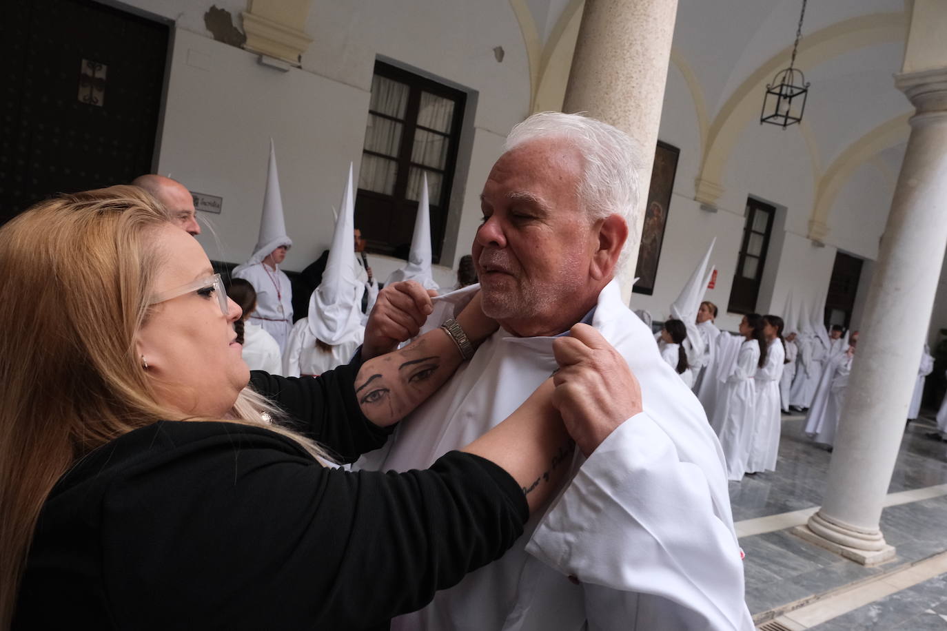 Fotos: Sagrada Cena el Domingo de Ramos en la Semana Santa de Cádiz 2024
