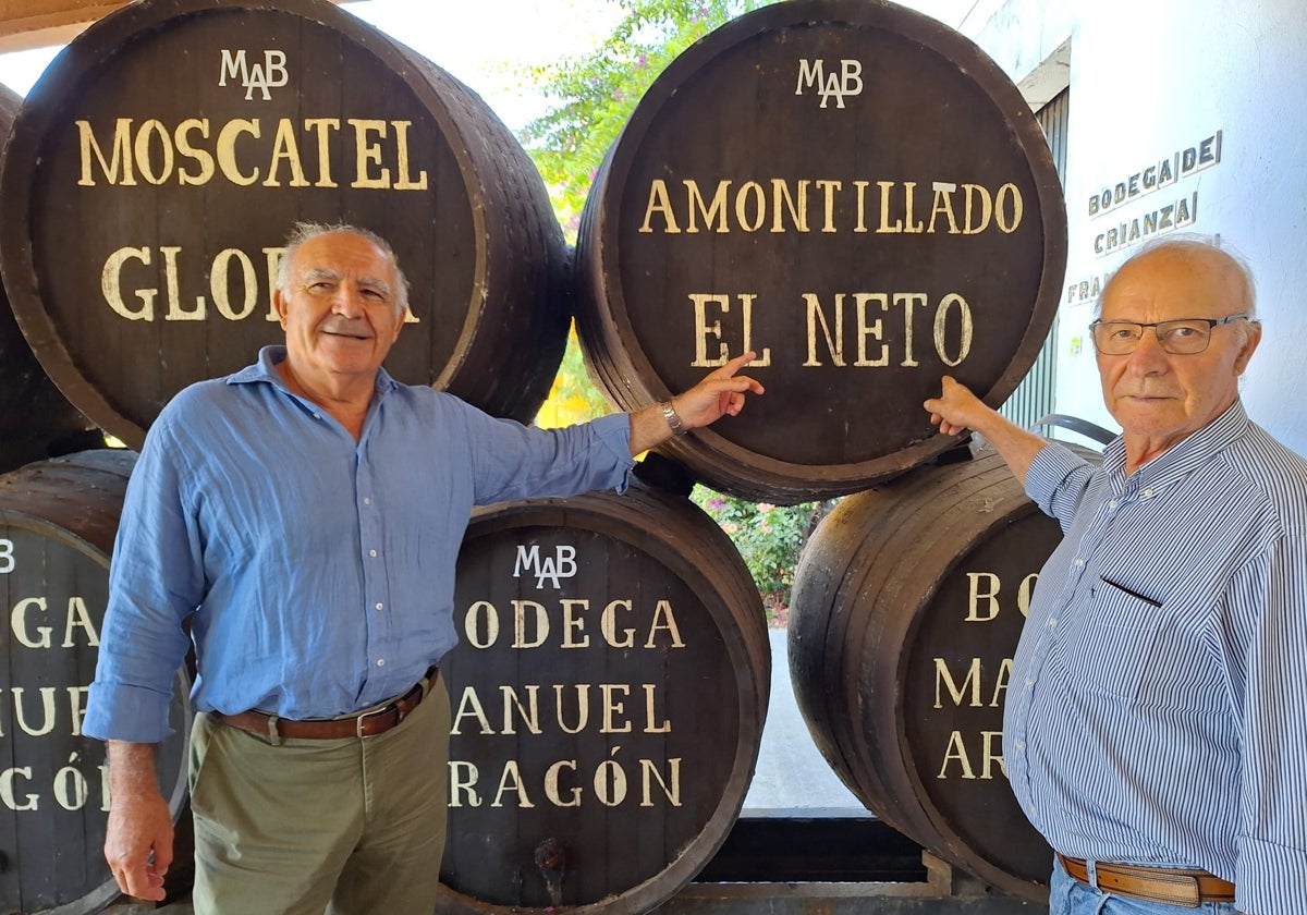 Chano Aragón y Manuel Manzano, viticultores chiclaneros