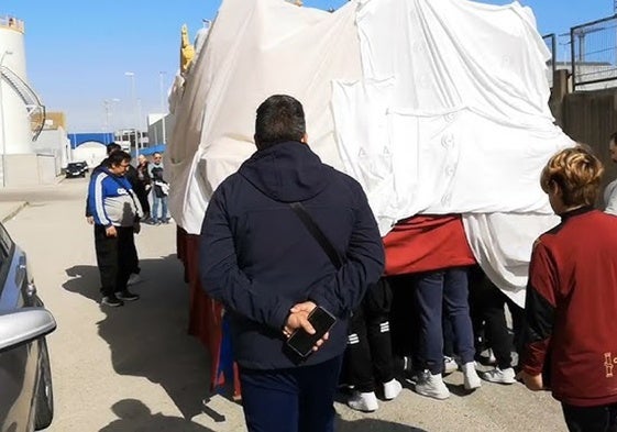 Así se prepara la cuadrilla de la Oración en el Huerto para su regreso al Jueves Santo