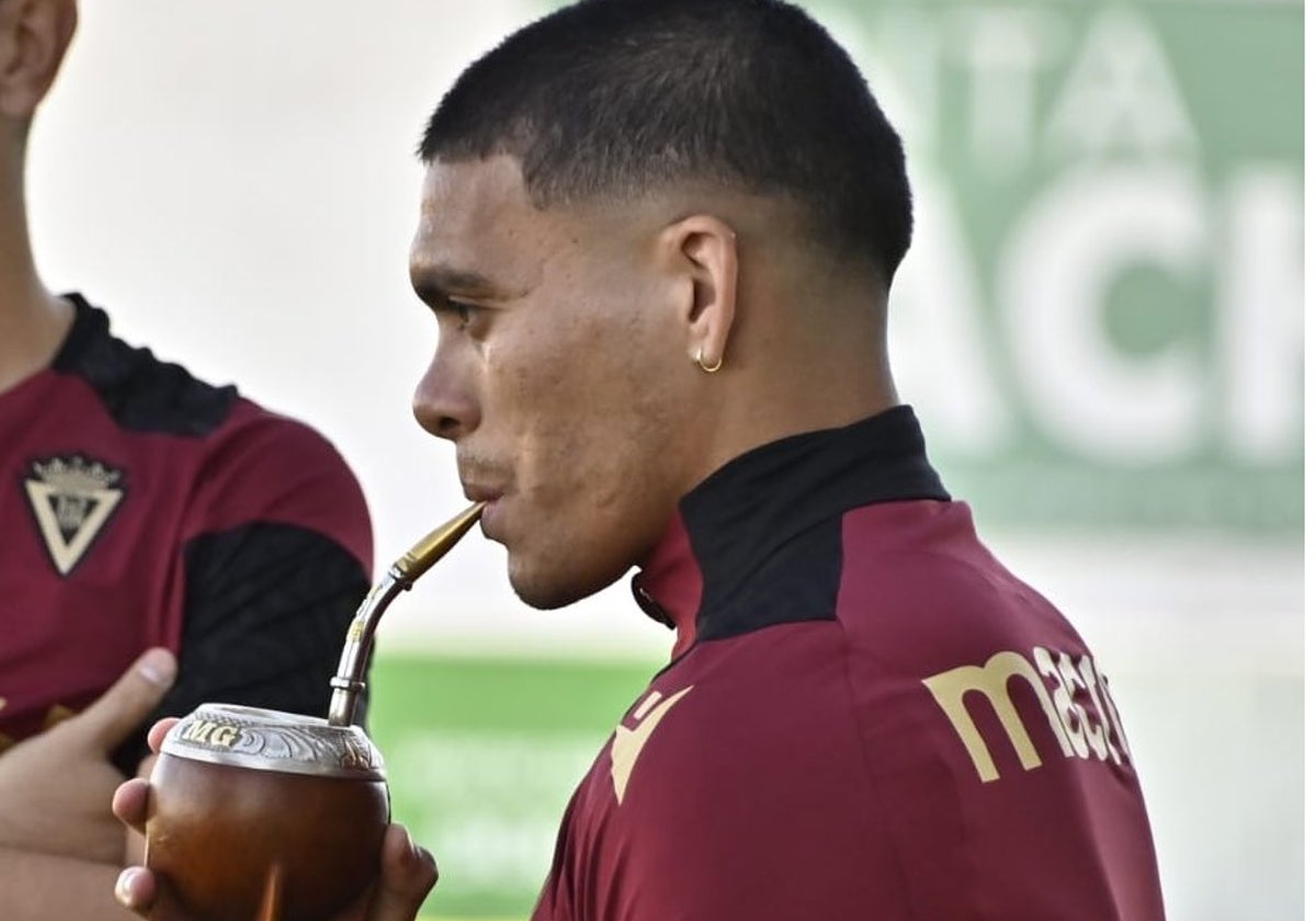 Ocampo, durante un entrenamiento.