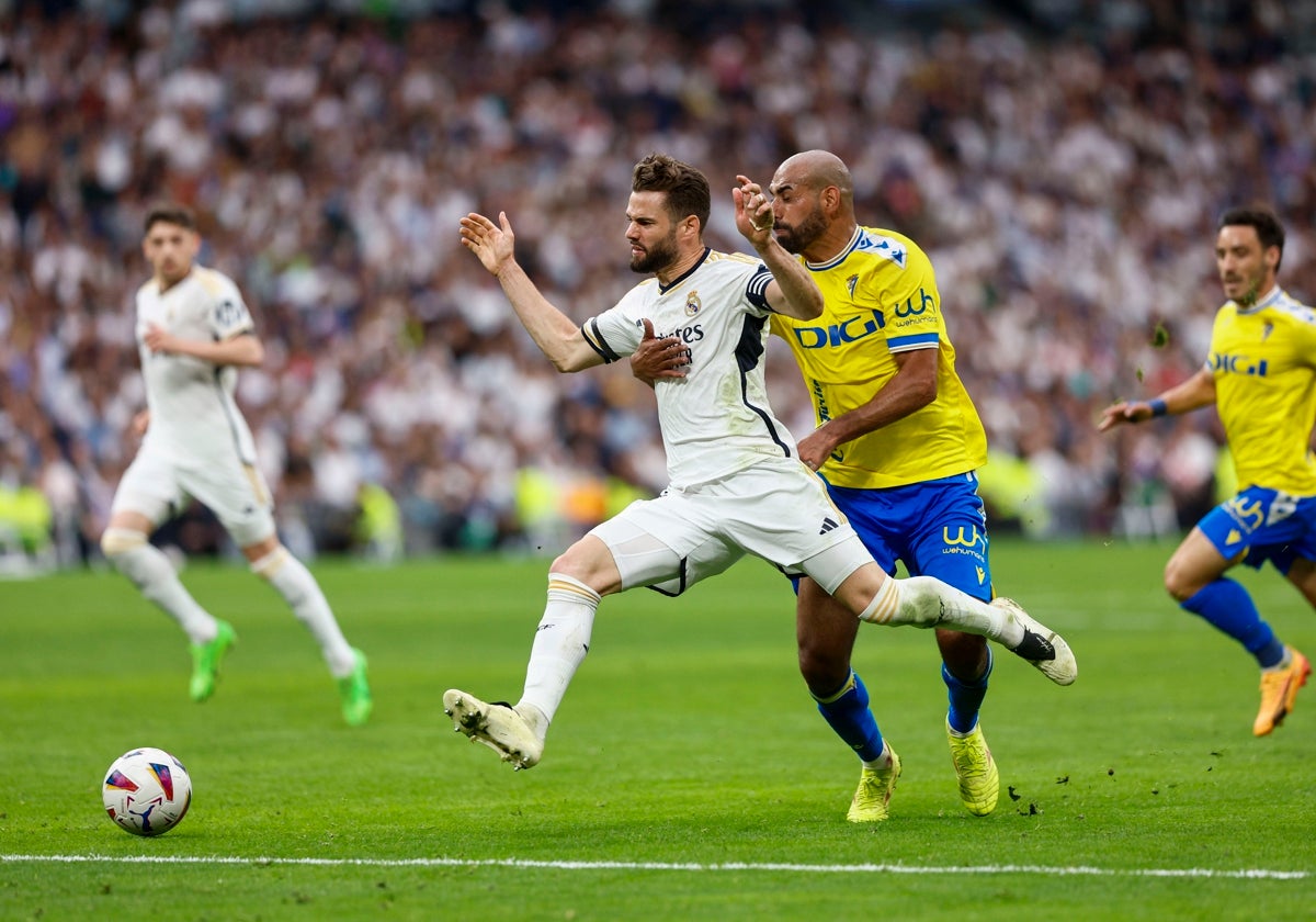 Fali durante el Real Madrid - Cádiz.