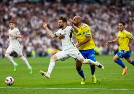 Fali durante el Real Madrid - Cádiz.