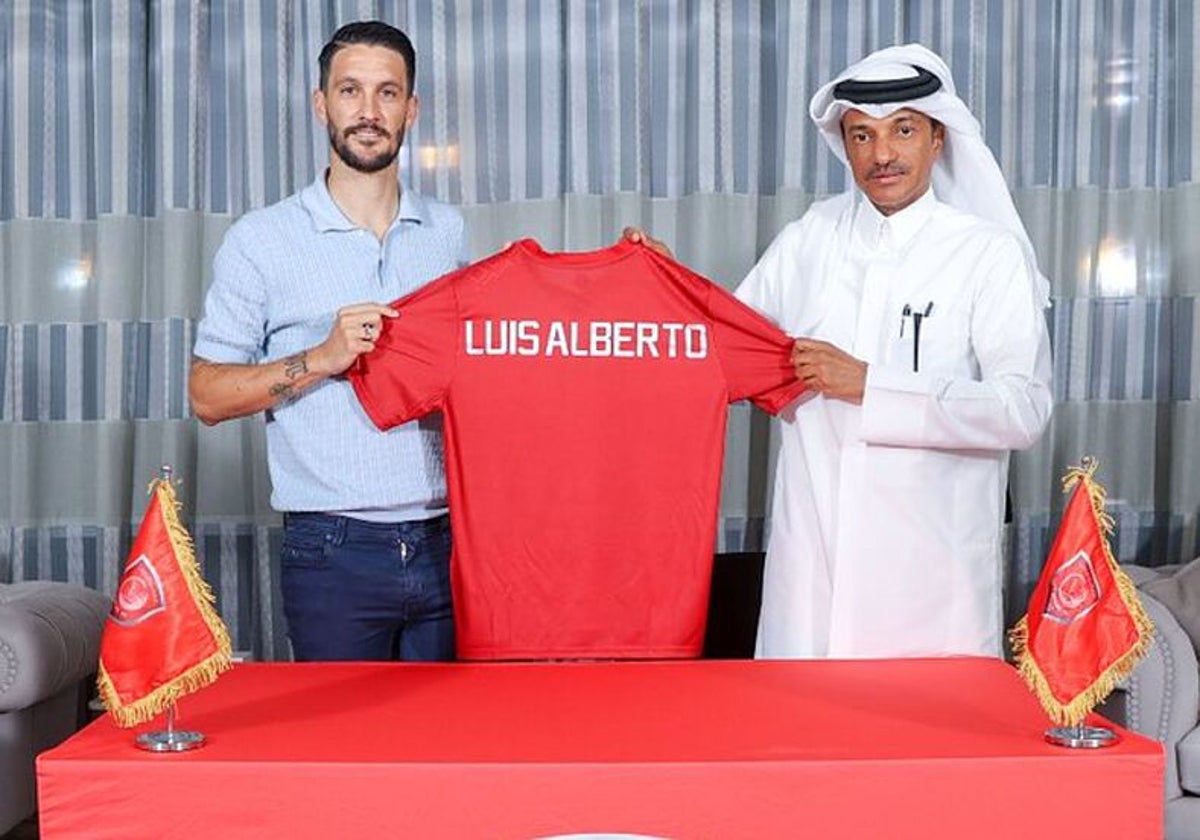 Luis Alberto en la presentación de su nuevo equipo