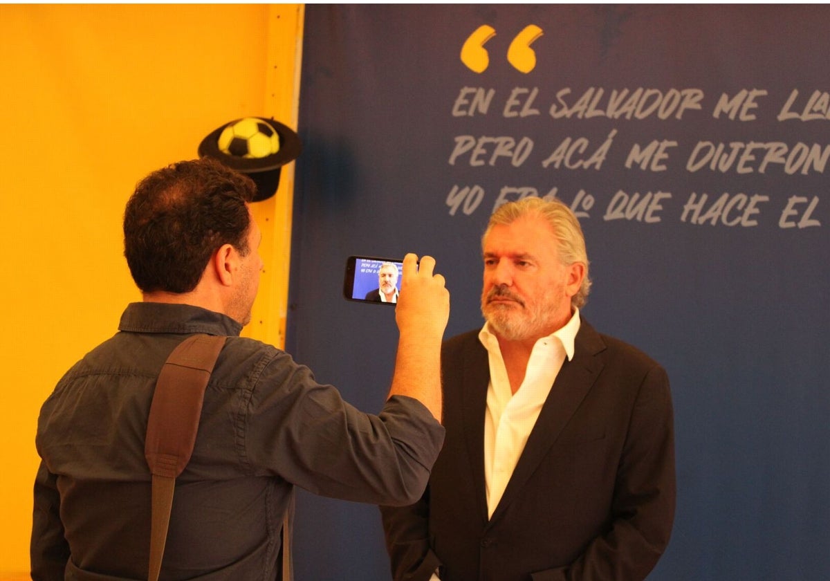 Manuel Vizcaíno, durante una entrevista en la feria de El Puerto.