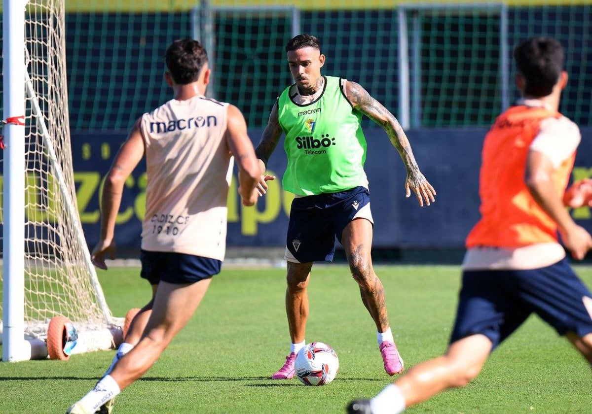 Roger durante el entrenamiento de pretemporada