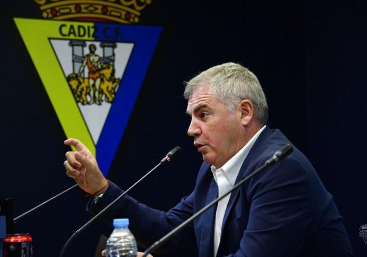 Manuel Vizcaíno, presidente del Cádiz CF