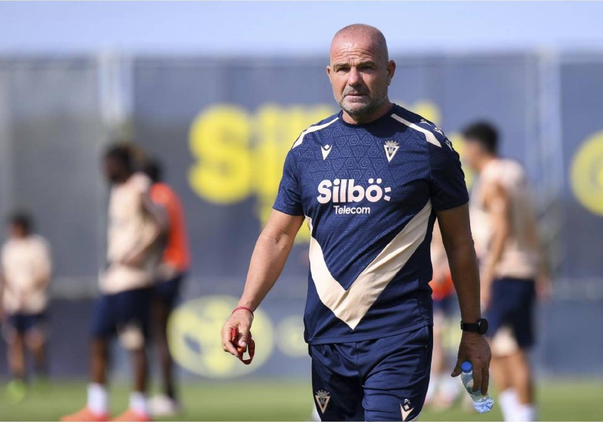 Paco López, en un entrenamiento