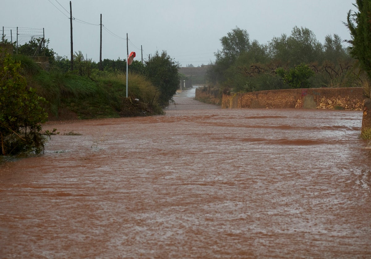 Lluvias torrenciales en la provincia de Valencia.