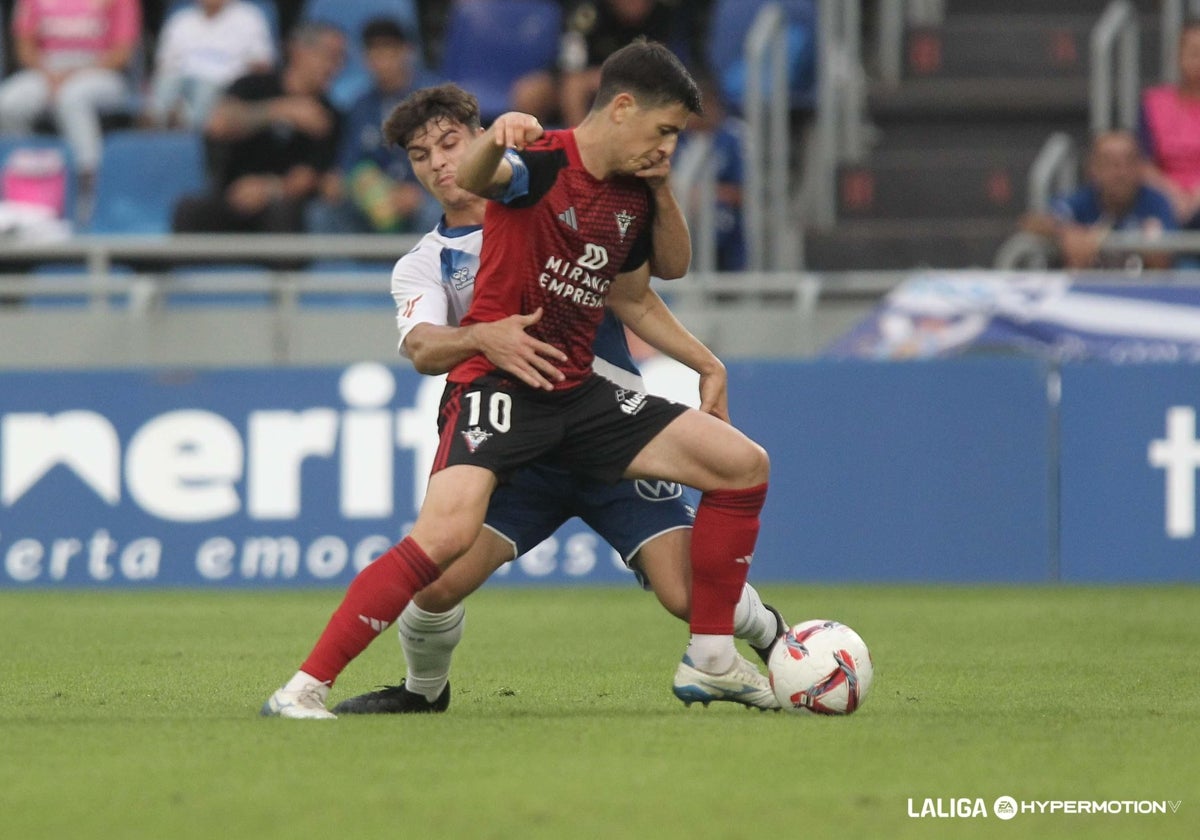 El Mirandés perdió ante el Tenerife (1-0).