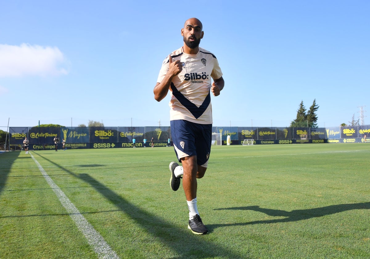 Fali, en un entrenamiento.