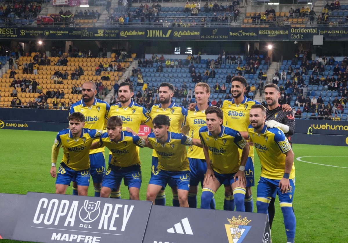 Once del Cádiz CF ante el Eldense en Copa del Rey