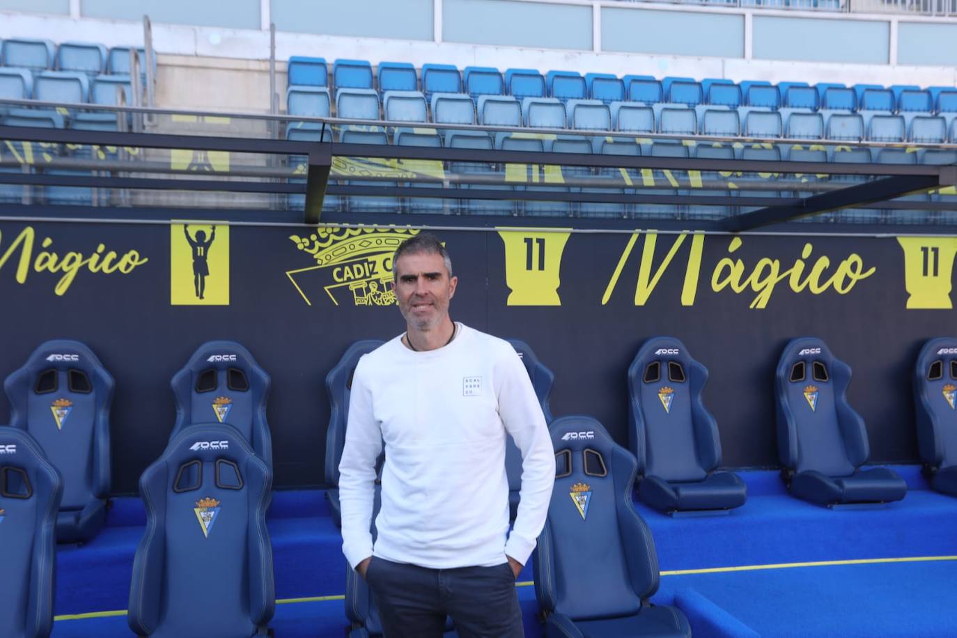 Fotos de la presentación de Gaizka Garitano como nuevo entrenador del Cádiz