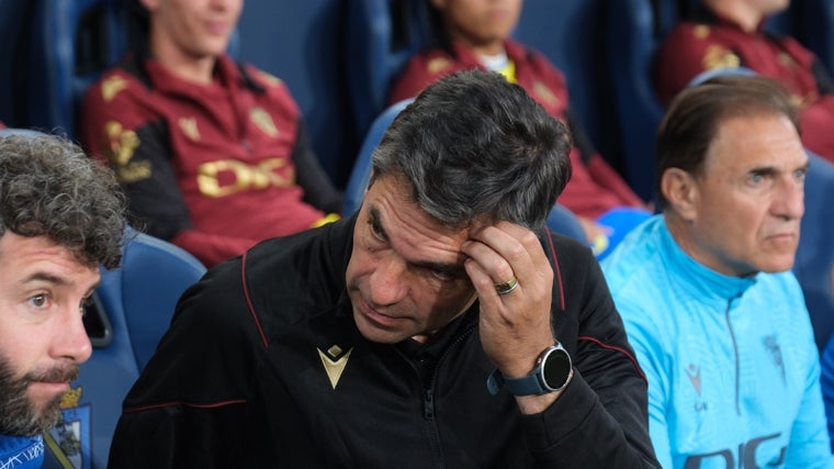 El argentino Mauricio Pellegrino durante su etapa como entrenador del Cádiz CF.