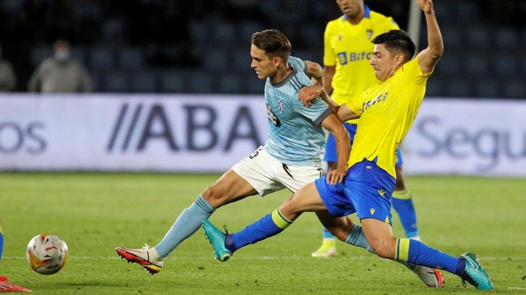 Tomás Alarcón durante sus primeros meses en el Cádiz CF.