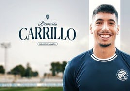 Hugo Carrillo, el jugador que fue pretendido por el Cádiz CF para su filial, acaba en el filial del Real Zaragoza