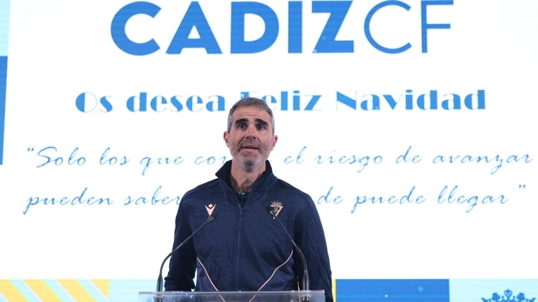 Gaizka Garitano, entrenador del Cádiz CF.