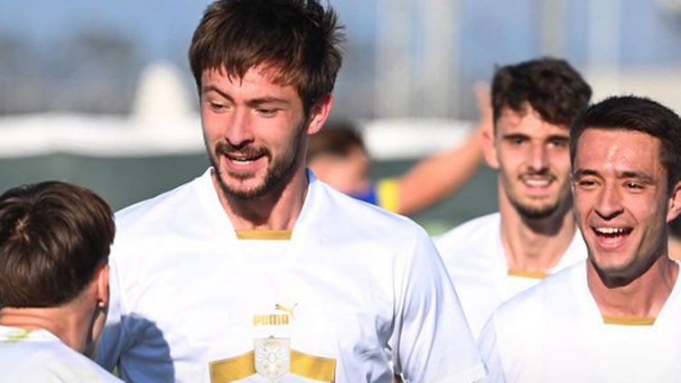 Bojan Kovacevic marca y gana con Serbia Sub 21