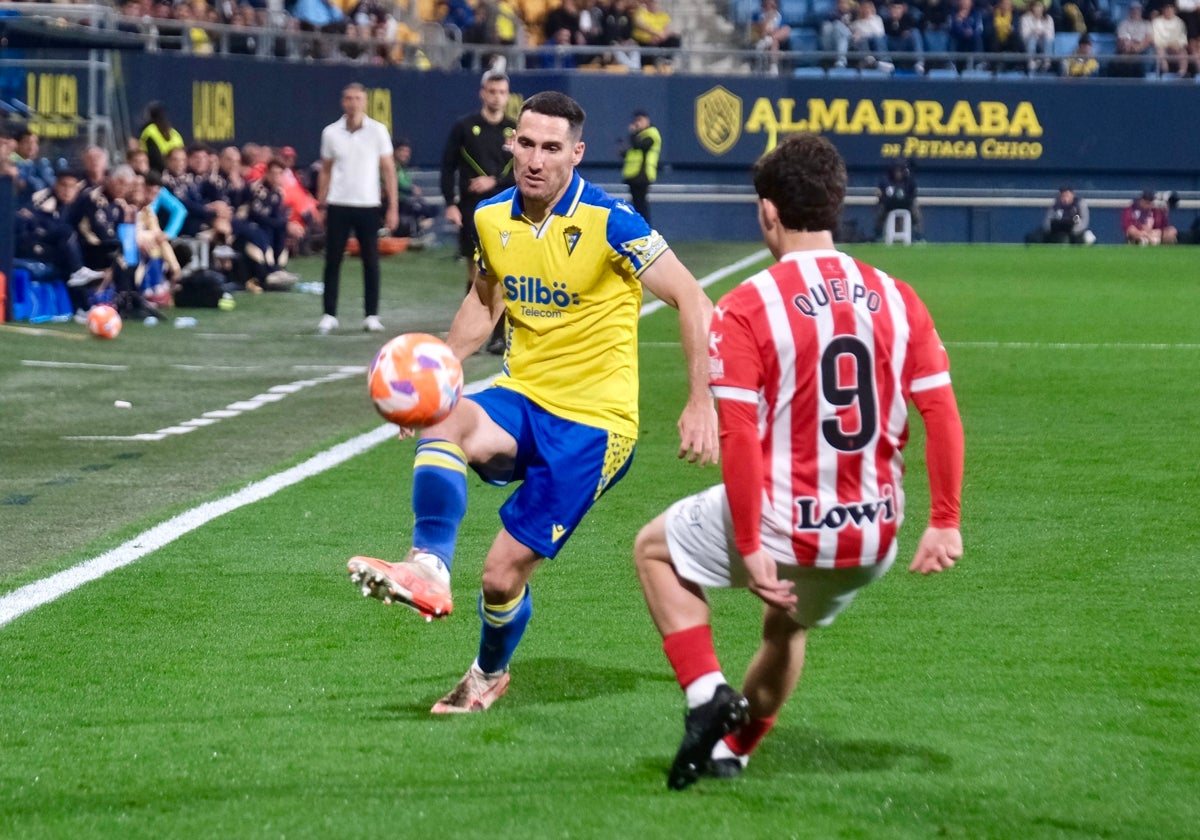 Zaldua, en el encuentro ante el Sporting del pasado viernes.