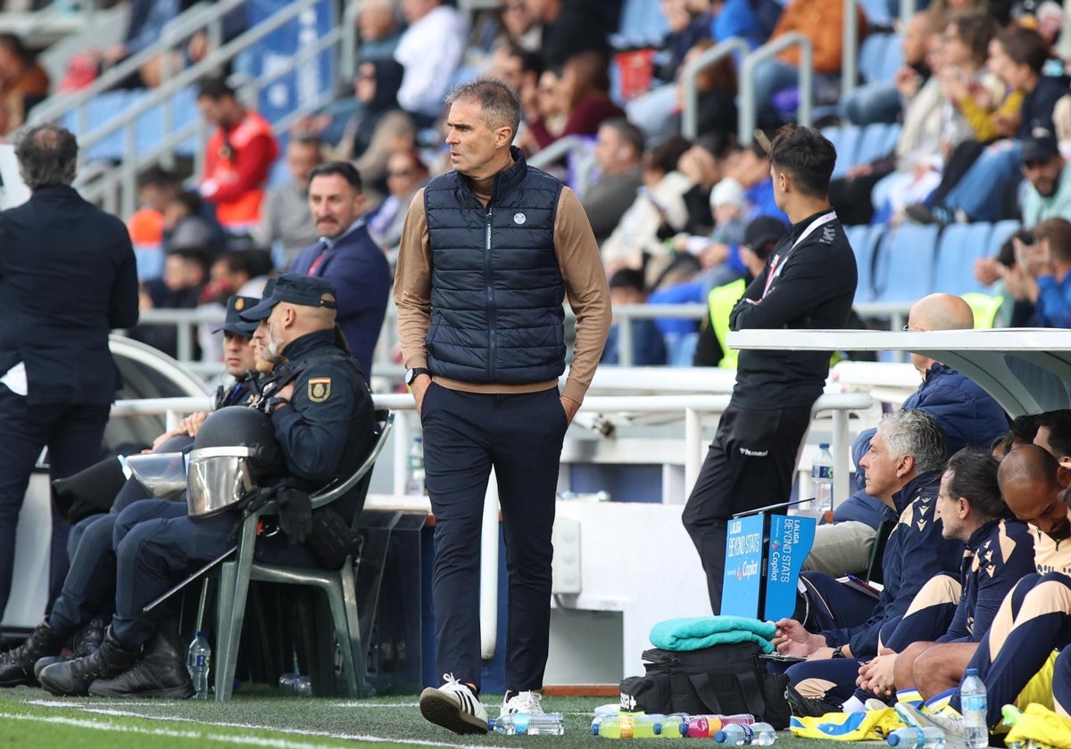 Gaizka Garitano, en el banquilllo cadista
