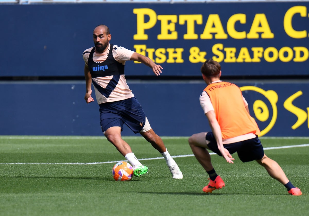 Fali, en un entrenamiento.