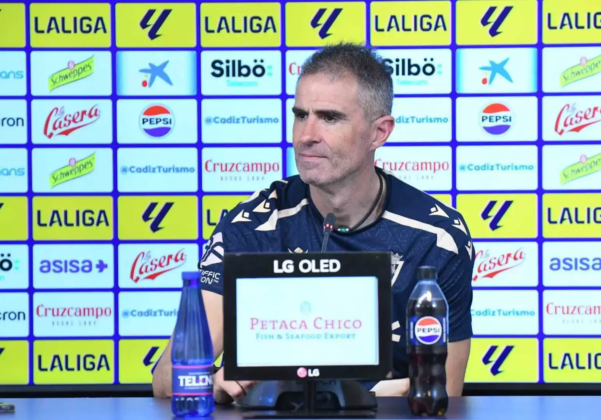 Gaizka Garitano, entrenador del Cádiz