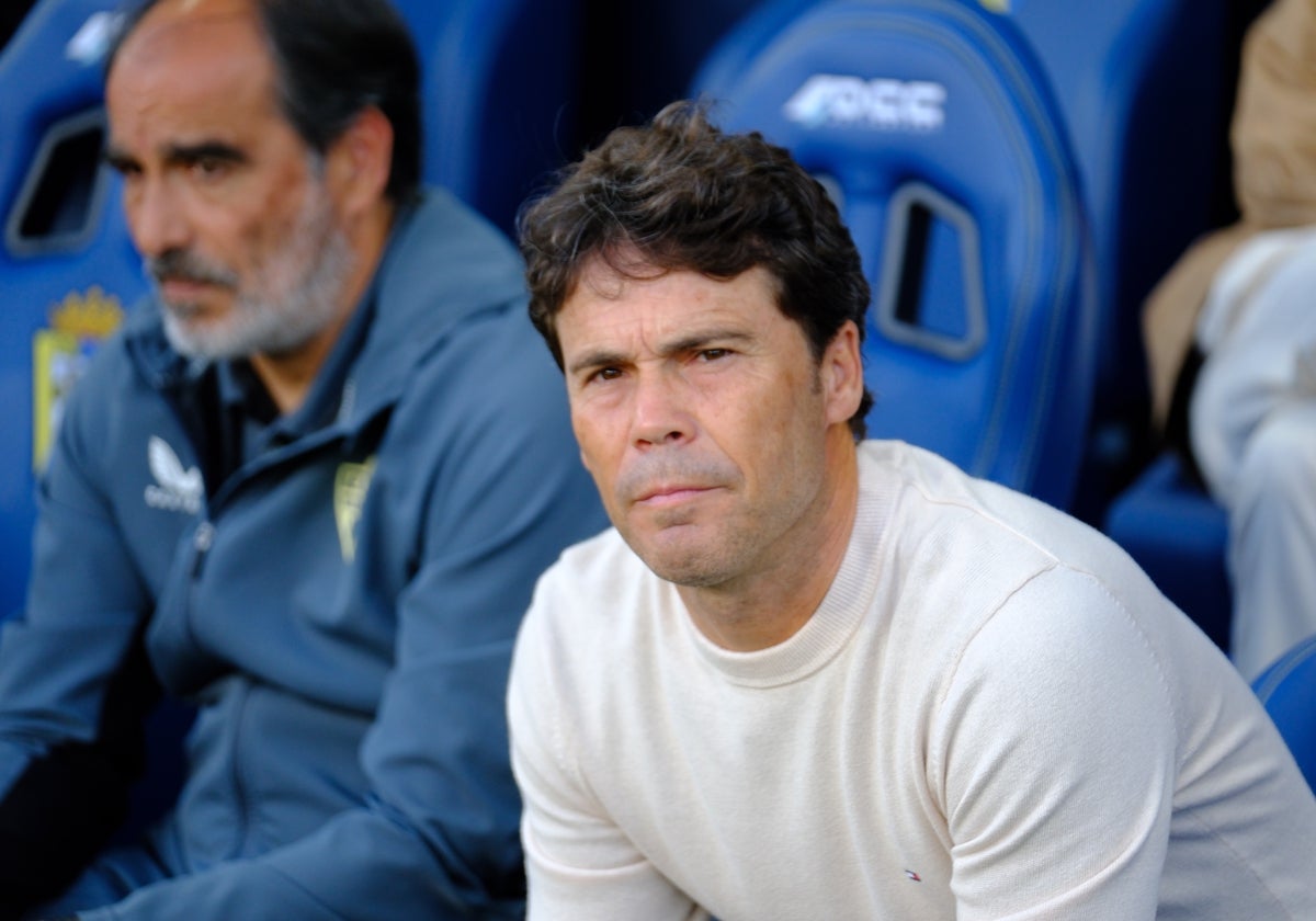 Rubi, entrenador del Almería en Carranza