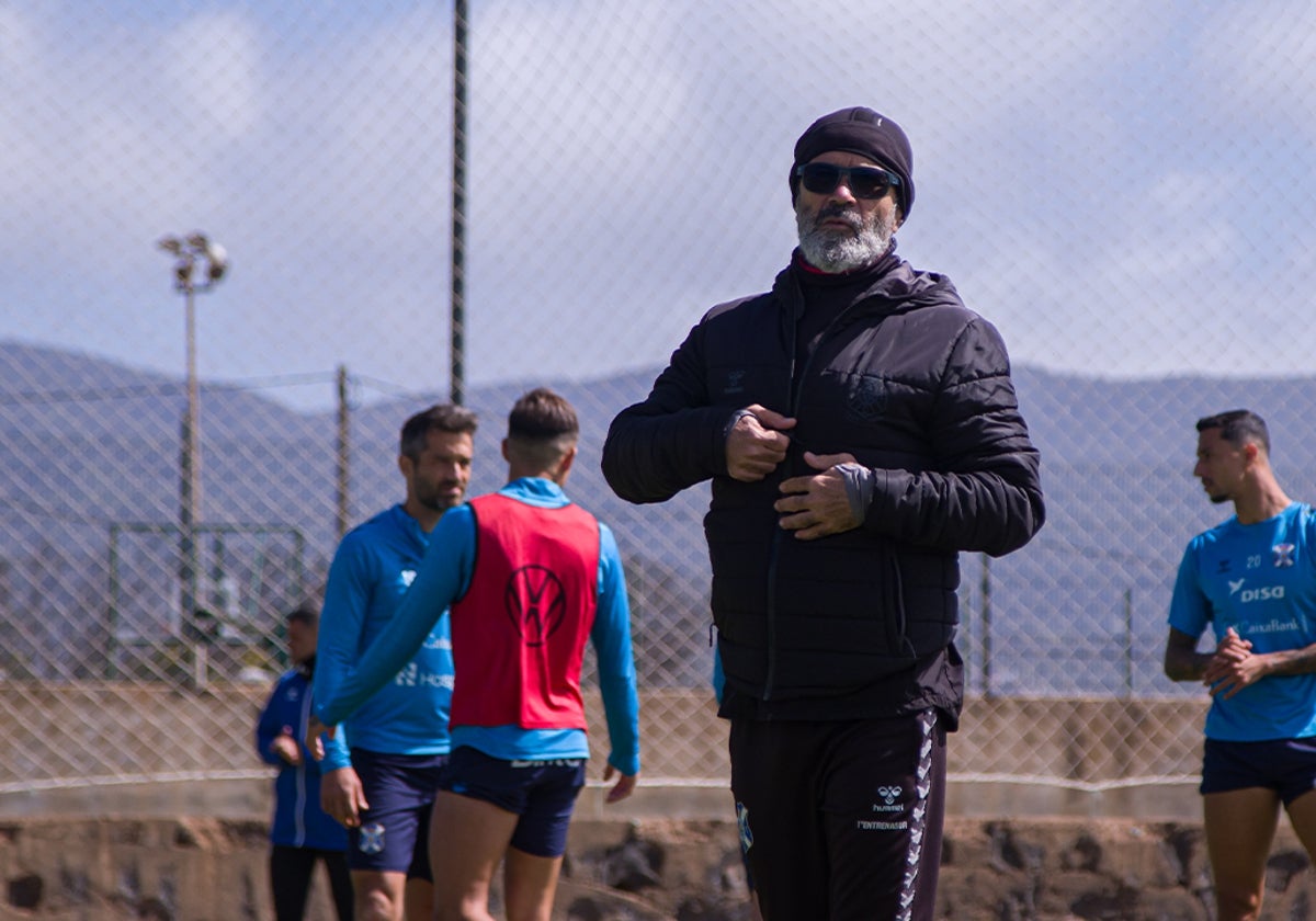 Álvaro Cervera, durante una sesión de entrenamiento