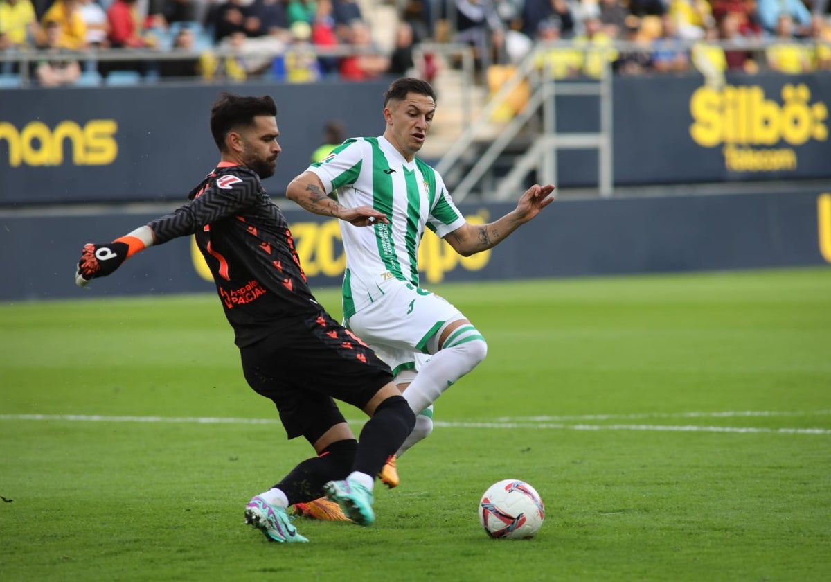 David Gil, en un partido contra el Córdoba.