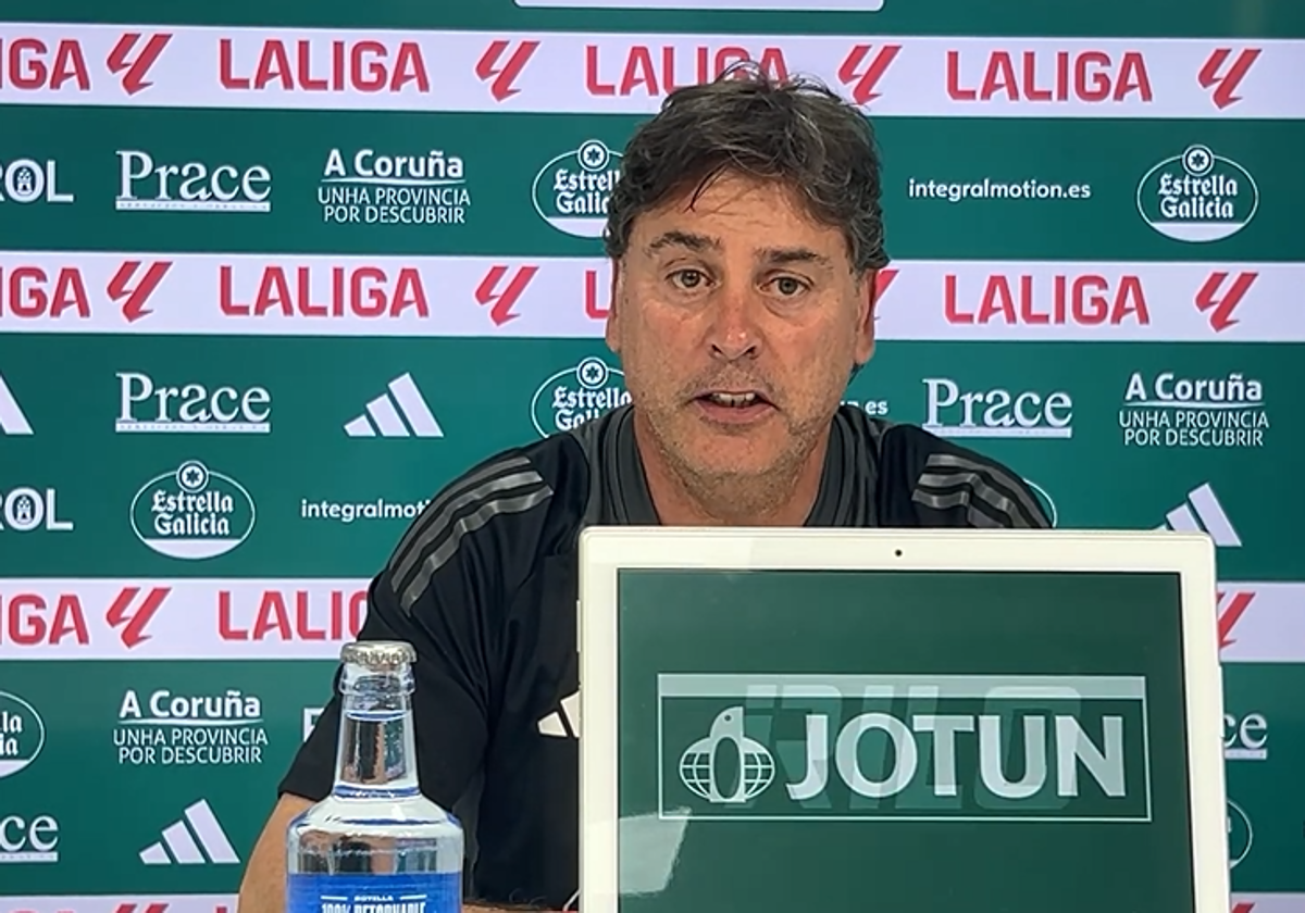 Alejandro Menéndez, en rueda de prensa