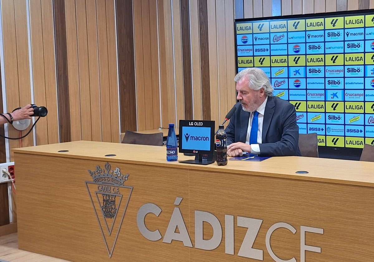 Manuel Vizcaíno, presidente del Cádiz