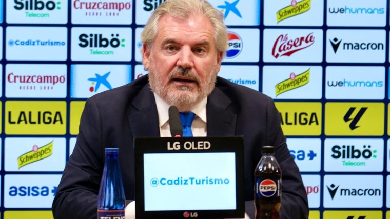 Manuel Vizcaíno, presidente del Cádiz CF.